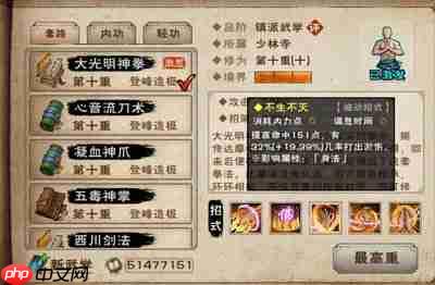 模拟江湖攻略之武学如何搭配