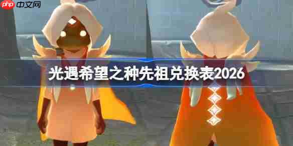 光遇希望之种先祖兑换表2026-光遇欧若拉先祖兑换表
