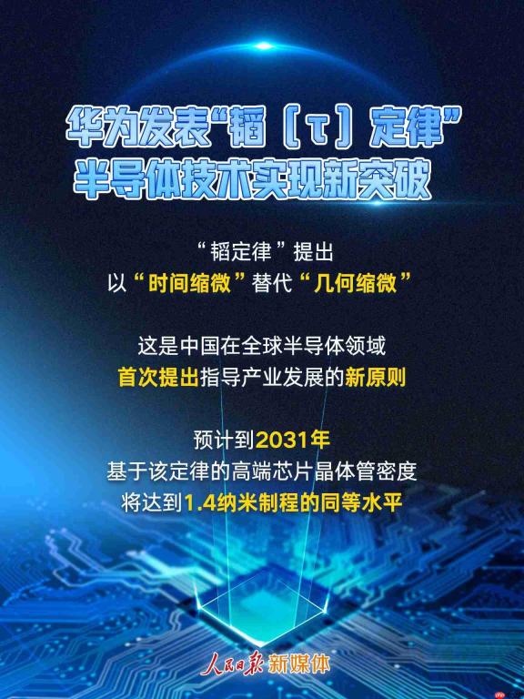 华为正式发表「韬（τ）定律」：用「时间缩微」替代「几何缩微」
