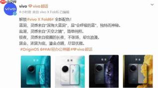 vivo X Fold6官宣全新黑金配色6月26日发布！7000mAh电池+双重防水