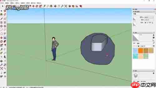 sketchup如何创建羽毛球拍模型