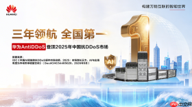 三连冠！华为星河AI网络安全AntiDDoS稳居中国区市场份额第一