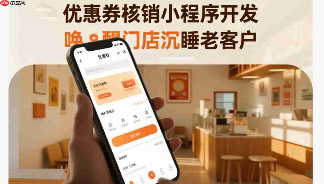 优惠券核销小程序开发,唤醒门店沉睡老客户