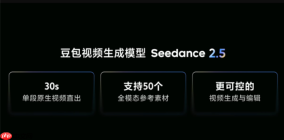 字节AI视频模型Seedance2.5将在7月初发布，支持生成30秒视频与50份全模态素材输入