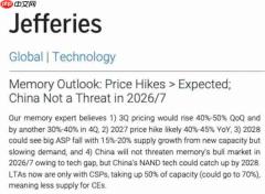 全球存储价格今年下半年将继续大幅上涨 要涨到2028年