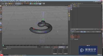 MaxonCinema 4D如何用变形器制作绳子模型