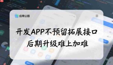 开发APP不预留拓展接口,后期升级难上加难