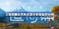 王者荣耀世界购买战令获取伽罗共鸣-王者荣耀世界开服商城上新公告
