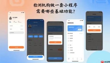 检测机构做一套小程序需要哪些基础功能?
