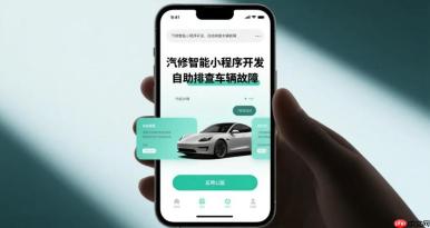 汽修智能小程序开发,自助排查车辆故障