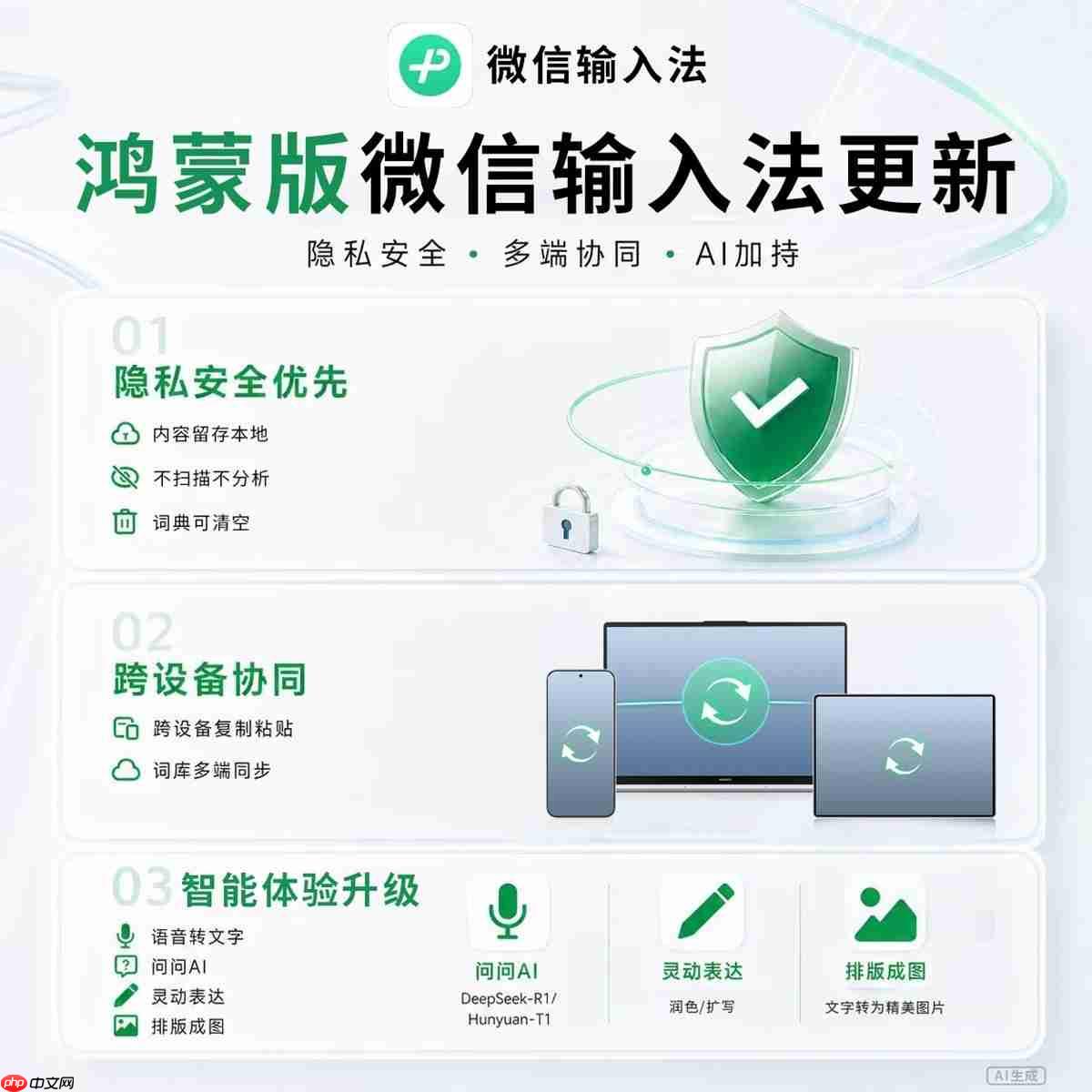 跨设备协同、问AI、悬浮键盘…鸿蒙版微信输入法还藏了多少惊喜?