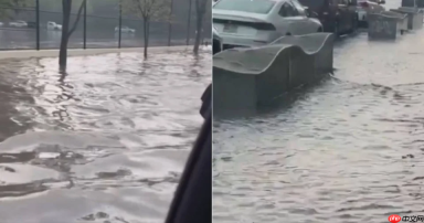 美国纽约又遭连续暴雨袭击，三大机场实施地面停飞