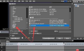 EDIUS怎么设置导出无损AVI视频