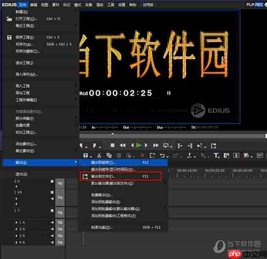 EDIUS怎么设置导出无损AVI视频