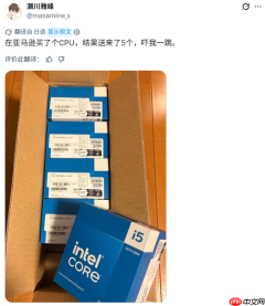 亚马逊发货闹乌龙：买1颗i5-14400收货竟是整箱5颗！