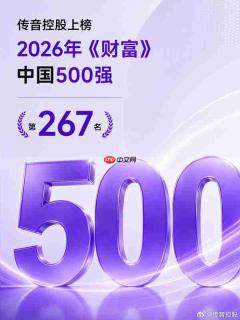 传音控股连续7年上榜《财富》中国500强 排名第267位