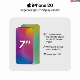 iPhone 20周年大招曝光:7英寸真全面屏+四微曲设计
