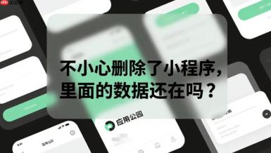 不小心删除了小程序,里面的数据还在吗?