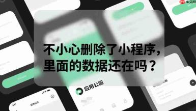 不小心删除了小程序,里面的数据还在吗?