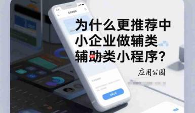 为什么更推荐中小企业做辅助类小程序?