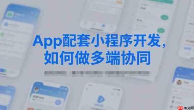 App配套小程序开发,如何做多端协同
