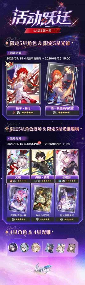 崩坏星穹铁道4.4卡池是谁-崩坏星穹铁道4.4卡池介绍