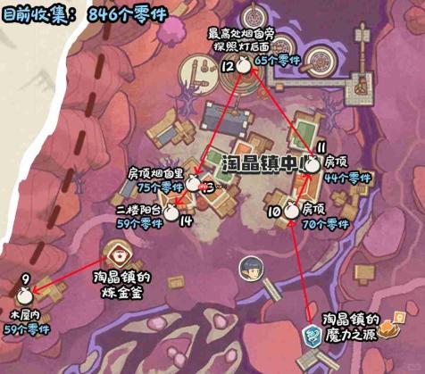 洛克王国世界不咕钟零件位置大全-洛克王国世界不咕钟零件收集路线图