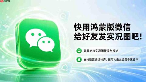 鸿蒙版微信可以发实况图了!快去给朋友发一张会“动”的照片吧