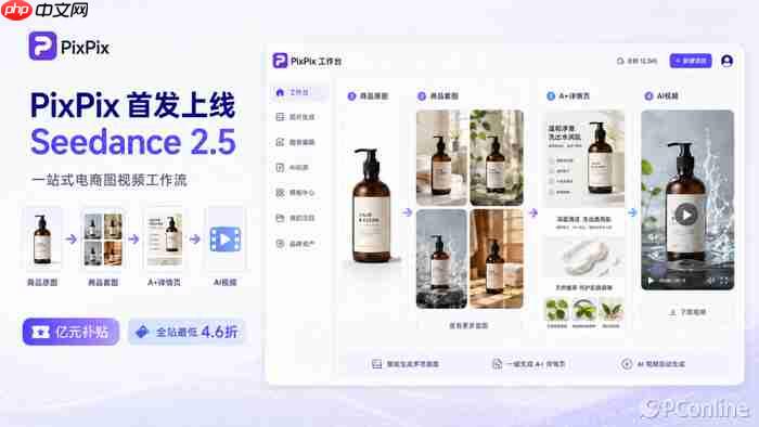 Seedance 2.5正式上线PixPix,电商AI视频开启亿元补贴
