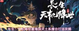 长生天机降世碧海洞天土系擂台心得分享土系擂台打法攻略