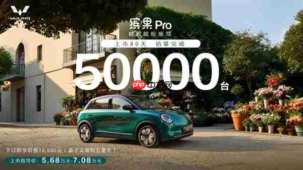 价格太亲民!五菱缤果Pro电动汽车上市80天销量破5万台