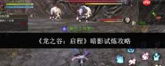 龙之谷启程暗影怎么试炼暗影试炼攻略