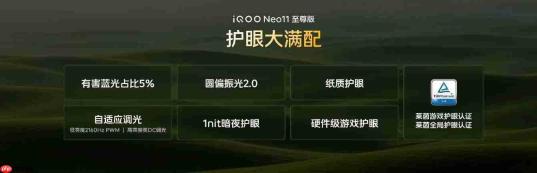 iQOO Neo11 至尊版国补到手价2899元起:同档唯一真2K屏与9100mAh