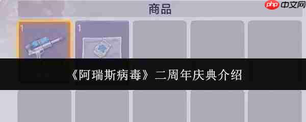 阿瑞斯病毒二周年庆典怎么样二周年庆典介绍