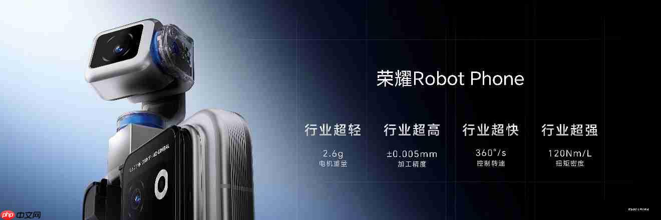 全球首款机器人手机正式发布,荣耀Robot Phone售价9999元起