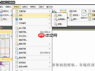 Pages怎么给文件添加背景水印