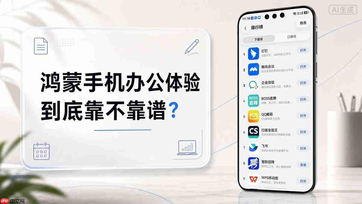 网上吵翻的鸿蒙手机办公,真体验后到底靠不靠谱?聊聊我的看法