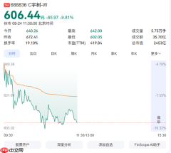 宇树科技较首日开盘回撤超44%！市值跌破2500亿