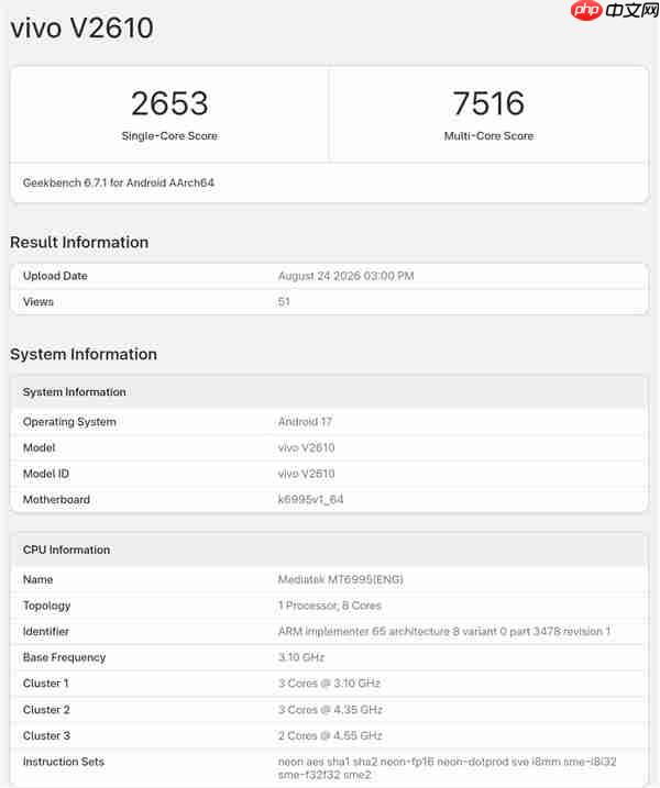 联发科最强2nm芯片!天玑9600 Pro Geekbench跑分流出