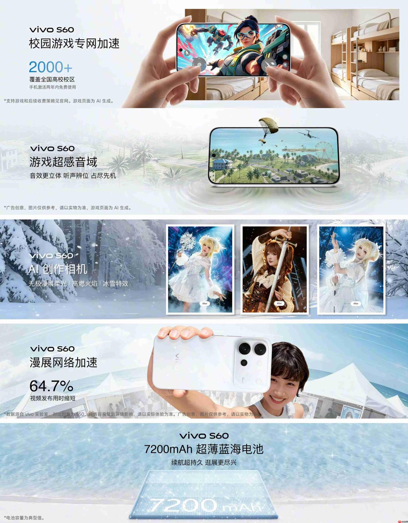 vivo S60系列正式发布：4K Live影像+7200mAh超薄电池，2899元起！
