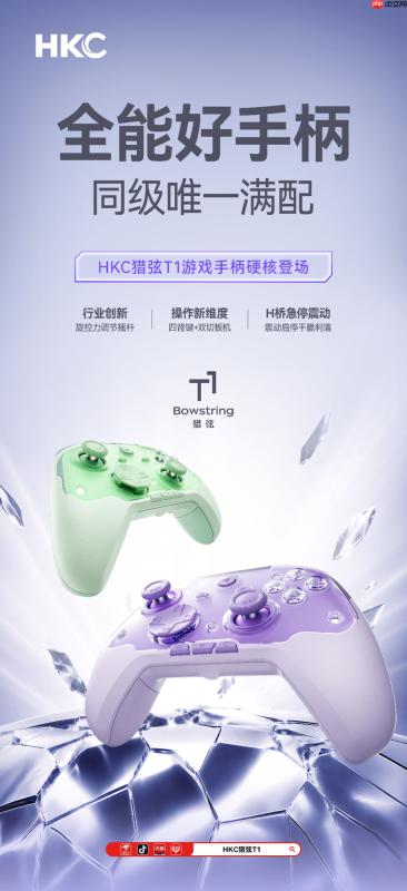 继隐刃L1之后，HKC猎弦T1接棒：把做显示器的较真，装进大手柄
