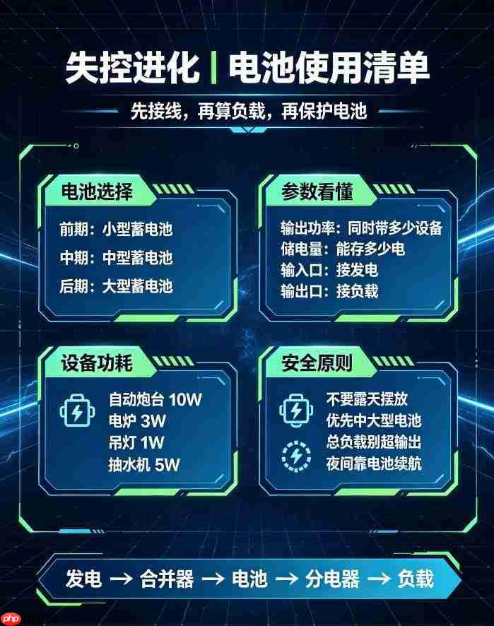 失控进化电池功能详解与玩法攻略