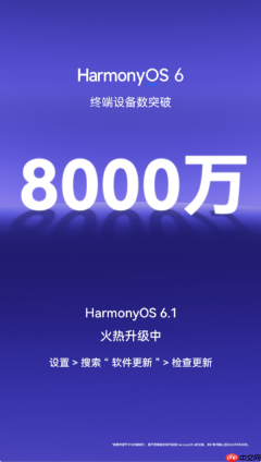 离1亿更进一步!HarmonyOS 6终端设备数突破8000万
