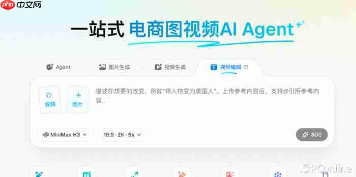 PixPix接入MiniMax H3,商品图和广告图可以直接生成动态视频