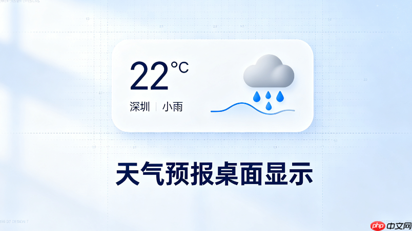 rainmeter极简simple天气时钟组合皮肤安装教程