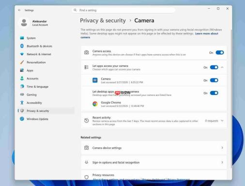 Win11新增逐应用权限控制 摄像头麦克风定位随便关!