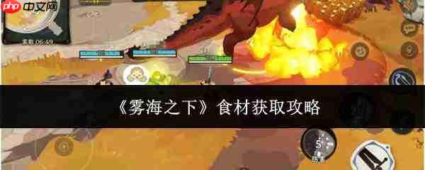 雾海之下：食材获取全攻略