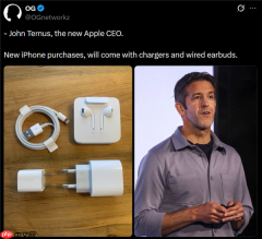 苹果新CEO刚上任就背锅?新iPhone被曝恢复赠送充电头