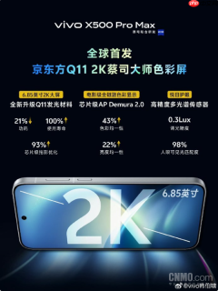 vivo X500 Pro系列配置汇总：天玑2nm心片+蔡司影像