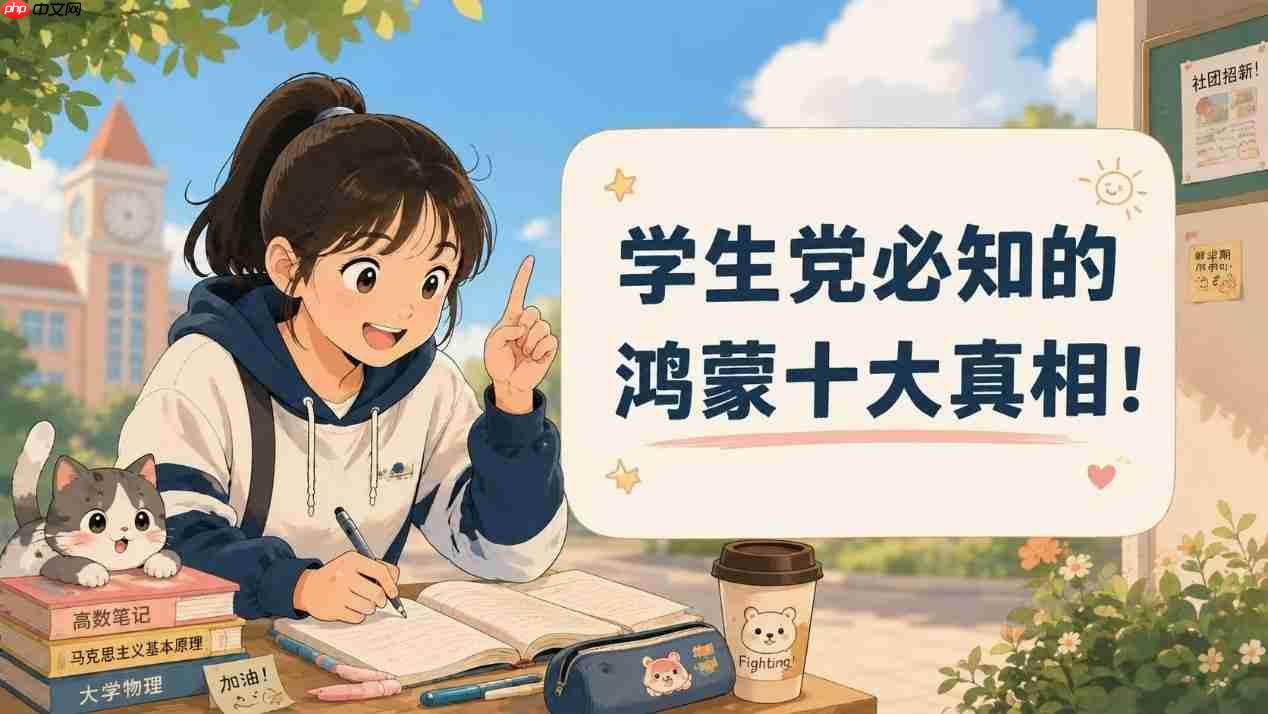 不吹不黑!一文说清学生党最关心的问题,开学季选鸿蒙设备不纠结